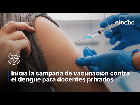 INICIA LA CAMPAÑA DE VACUNACIÓN CONTRA EL DENGUE PARA DOCENTES PRIVADOS