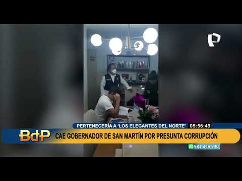 Gobernador de San Martín y su hijo permanecerán detenidos preliminarmente por 10 días