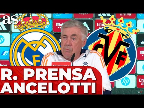 CARLO ANCELOTTI | RUEDA de PRENSA previa REAL MADRID vs. VILLARREAL