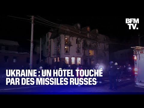 Ukraine: un hôtel touché par deux missiles russes à Kharkiv