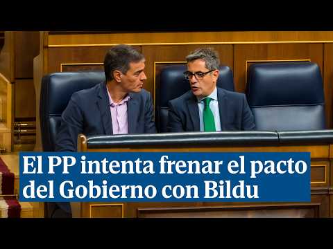 El PP intenta ahora frenar el pacto del Gobierno con Bildu que rebaja penas a los etarras