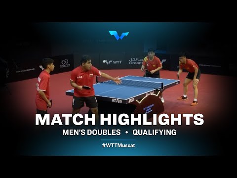 Table Tennis 🥍 Lin S./Xiang P. Vs Ahmed S. R./Bader A. J. | MD | WTT Contender Muscat 2022 (Qual)