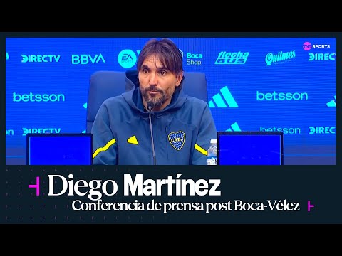 EN VIVO: Diego Martínez habla en conferencia de prensa tras Boca vs. Vélez