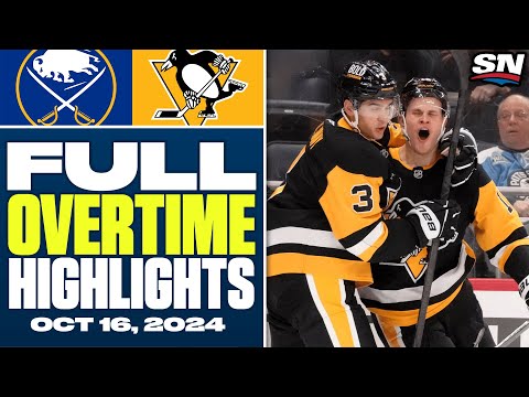 Buffalo Sabres at Pittsburgh Penguins | FULL Overtime Highlights - October 16, 2024