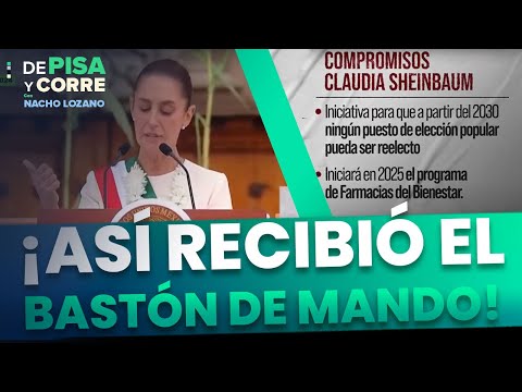 Así fue como recibió el bastón de mando Claudia Sheinbaum