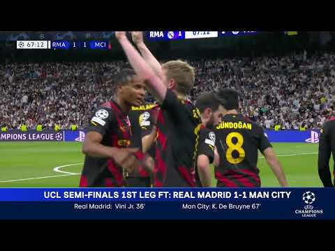 Real Madrid vs Manchester City | SMAX UCL Semi-Final 1st Half-Time Show