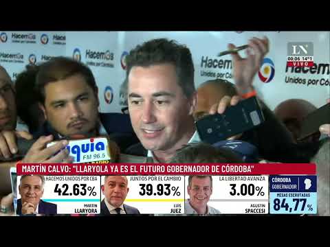 Martín Calvo: Llaryola es el próximo gobernador de Córdoba