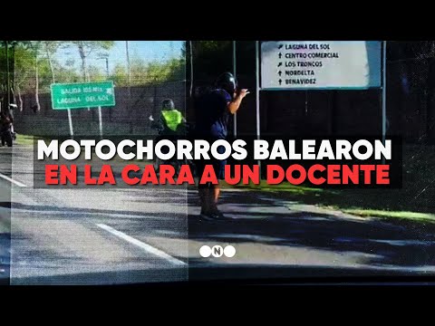 MOTOCHORROS BALEARON en la CARA a un DOCENTE - Telefe Noticias