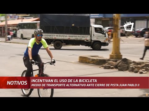 Incentivan el uso de la bicicleta como alternativa por los desvíos en Managua