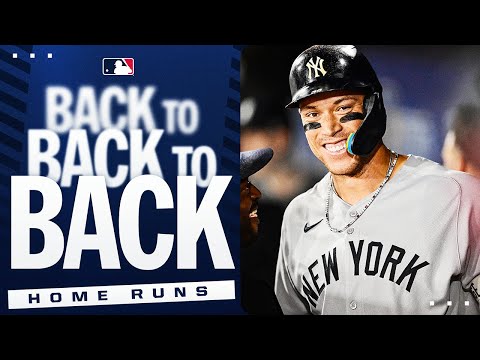 EVERY time the Yankees have hit back-to-back-to-back home runs this season!