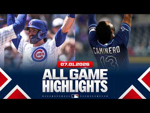 하이라이트 from ALL GAMES on 7/1 (Caminero HRs in 6th straight game, Swansons trio of homers, MORE)