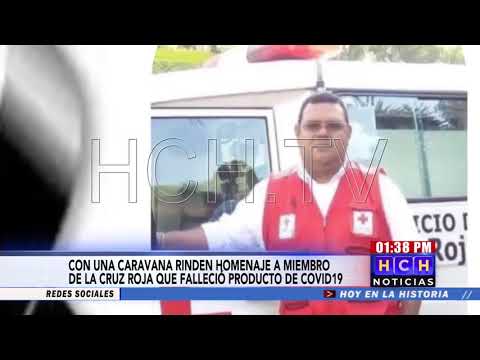 Despiden restos de miembro de la Cruz Roja Hondureña que falleció por COVID19 en la Ceiba