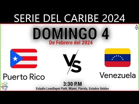 Puerto Rico Vs Venezuela en la Serie del Caribe 2024 - Miami