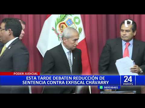 PJ: Hoy se debate reducción de sentencia a exfiscal de la nación Pedro Chávarry