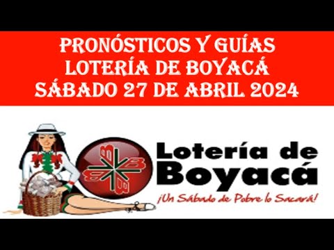 LOTERIA DE BOYACA Hoy SÁBADO 27 de Abril  2024 RESULTADOS PREMIO MAYOR #loteríadeboyacá