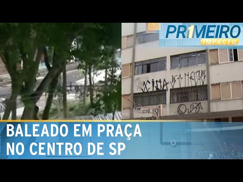 Polícia investiga caso de homem baleado em praça no centro de SP | Primeiro Impacto (01/10/24)