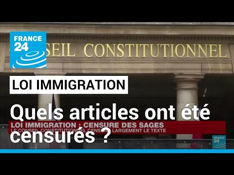 Loi immigration : quels articles du texte ont été censurés par le Conseil constitutionnel ?