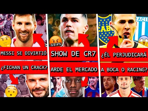 MESSI se divierte en INTER MIAMI ¿Fichan otro BALON de ORO?+ CR7 show+ POLÉMICO arbitro RACING BOCA