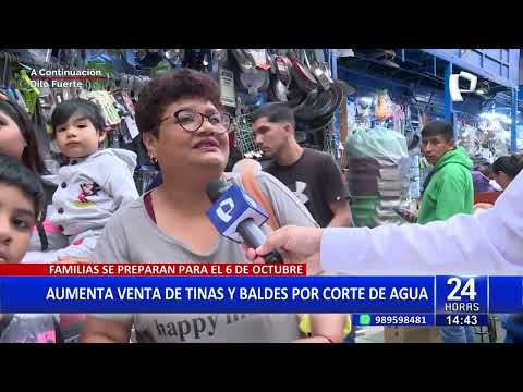Aumenta venta de contenedores de agua tras anuncio de corte en Lima