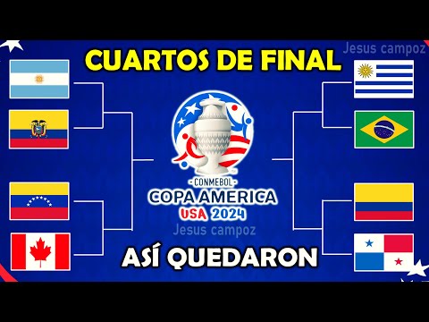 Así quedaron los CUARTOS DE FINAL de la Copa América 2024 ¿Quién clasificó? Calendario, fechas, hora