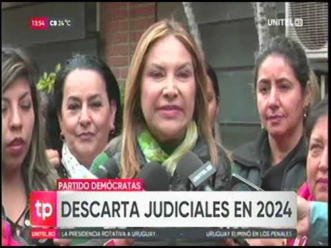 07072024 PARTIDO DEMOCRATAS KATHIA QUIROGA DESCARTA JUDICIALES EN 2024 RED UNITEL