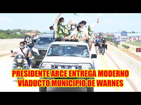 PRESIDENTE ARCE ENTREGA OBRA EN MUNICPIO DE WARNES SANTA CRUZ ...