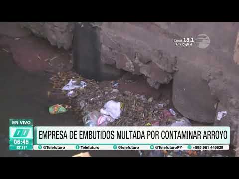 Empresa de embutidos multada por contaminar un arroyo