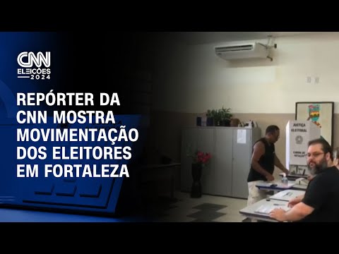 Repórter da CNN mostra movimentação dos eleitores em Fortaleza | CNN ELEIÇÕES