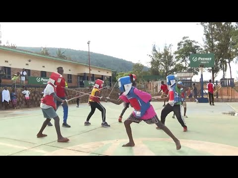 Disadvantaged children in Rwanda take up the sport of fencing