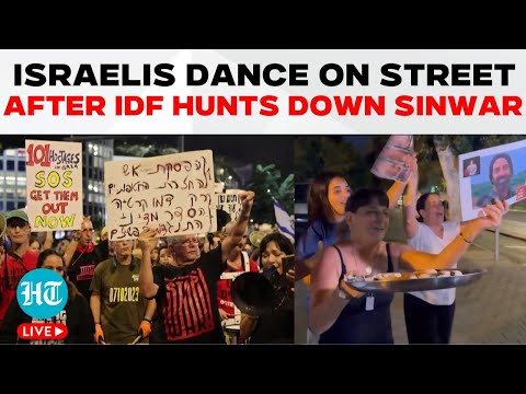 LIVE | Israelis Celebrate The Killing Of Hamas Boss Sinwar | Celebrations In Tel Aviv | IDF | Gaza