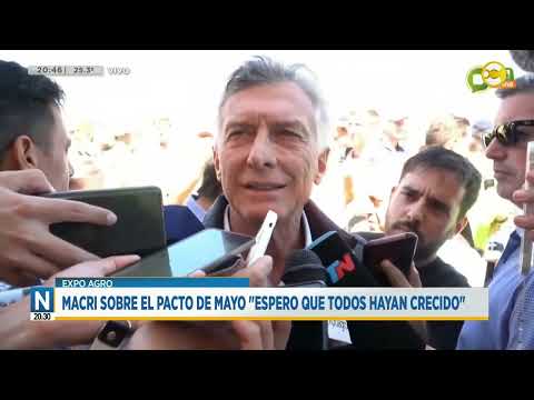 Mauricio Macri también en ExpoAgro, sigue insistiendo por las retenciones al campo ?N20:30? 07-03-24