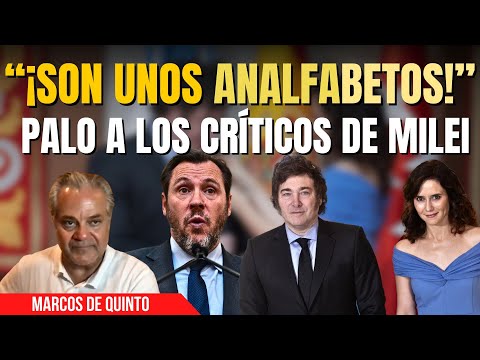 ¡Los que aplaudían con las orejas al ‘narco’ Petro insultan a Milei! Lección de Marcos de Quinto