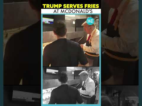 Trump Serves French Fries At Pennsylvania McDonald's Outlet