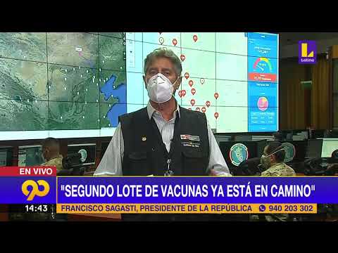 ? Francisco Sagasti: Segundo lote de vacunas ya está en camino | Latina Noticias