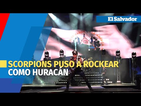 Scorpions puso a  rockear como Huracán a los salvadoreños