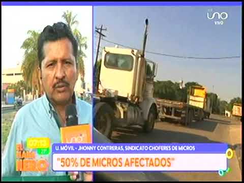 26072024 JHONNY CONTRERAS CHOFERES DE MICROS AFECTADOS POR LA FALTA DE DIÉSEL UNO