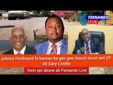 Johnny Ferdinand fè konnen ke gen gwo bouch louvri ant CP ak Gary Conille