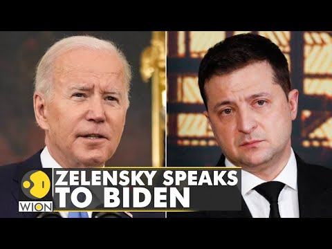 🌎Ukraine President Zelensky speaks to US President Biden to discuss security & financial aid | WION