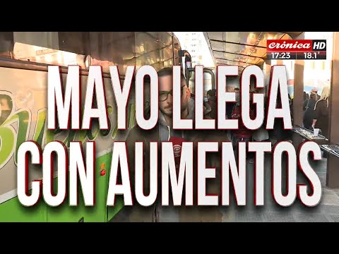 Mayo llega con aumentos: sube el colectivo, el tren y el subte