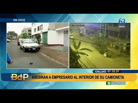 Sicario asesina de cinco balazos a empresario en el Callao (2/2)