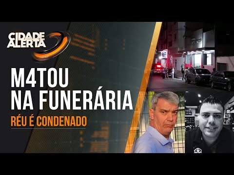 8 ANOS DE PRISÃO: HOMEM QUE MATOU COLEGA DE TRABALHO EM FUNERÁRIA É CONDENADO