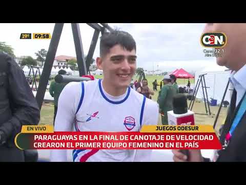 Paraguayas en la final de canotaje de velocidad