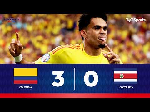 Colombia 3 - 0 Costa Rica | Copa América 2024 | La Tricolor confirma asistencia en CUARTOS DE FINAL