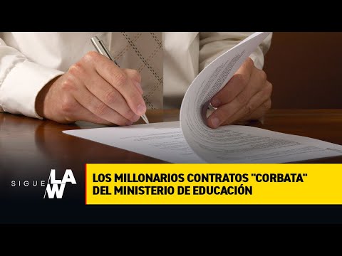 #SigueLaW DIGITAL Millonarios contratos corbata en MinEducación — Niños ven clases en contenedores