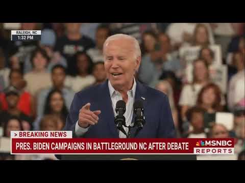 PRES BIDEN EXPLAINS WHAT HAPPENNED TO HIM IN DEBATE