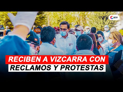 Coronavirus en Perú: médicos y familiares de pacientes reciben a Vizcarra con reclamos y protestas