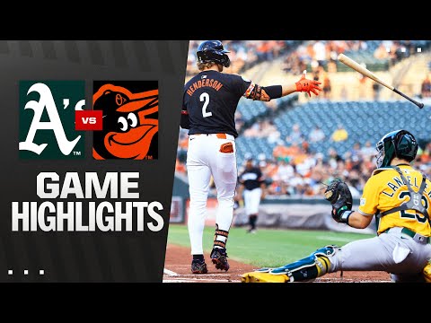 As vs. Orioles Game Highlights (8/8/25) | MLB Highlights