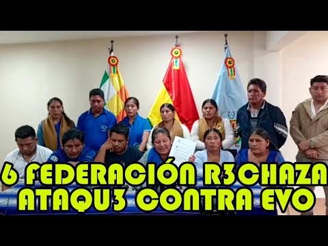 COORDINADORA SEIS FEDERACIONES RESPONDE MINISTRA NIETA DE HUGO BANZER POR HABLAR DEL MAS-IPSP