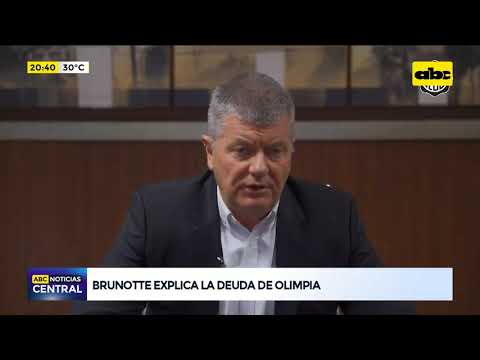 Miguel Brunotte, el balance y la millonaria deuda del club Olimpia
