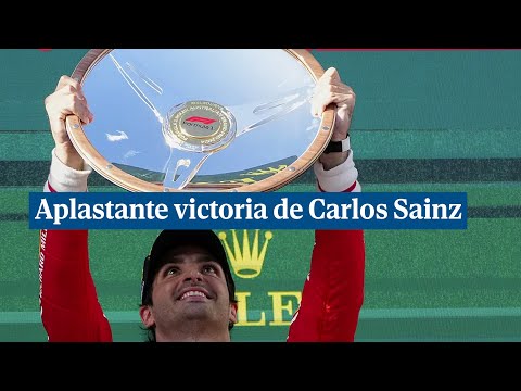 Aplastante victoria de Carlos Sainz en Melbourne